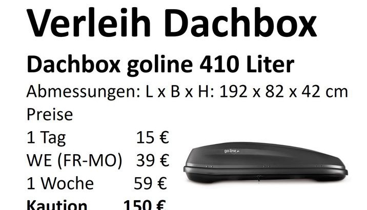 Dachbox ausleihen leicht gemacht